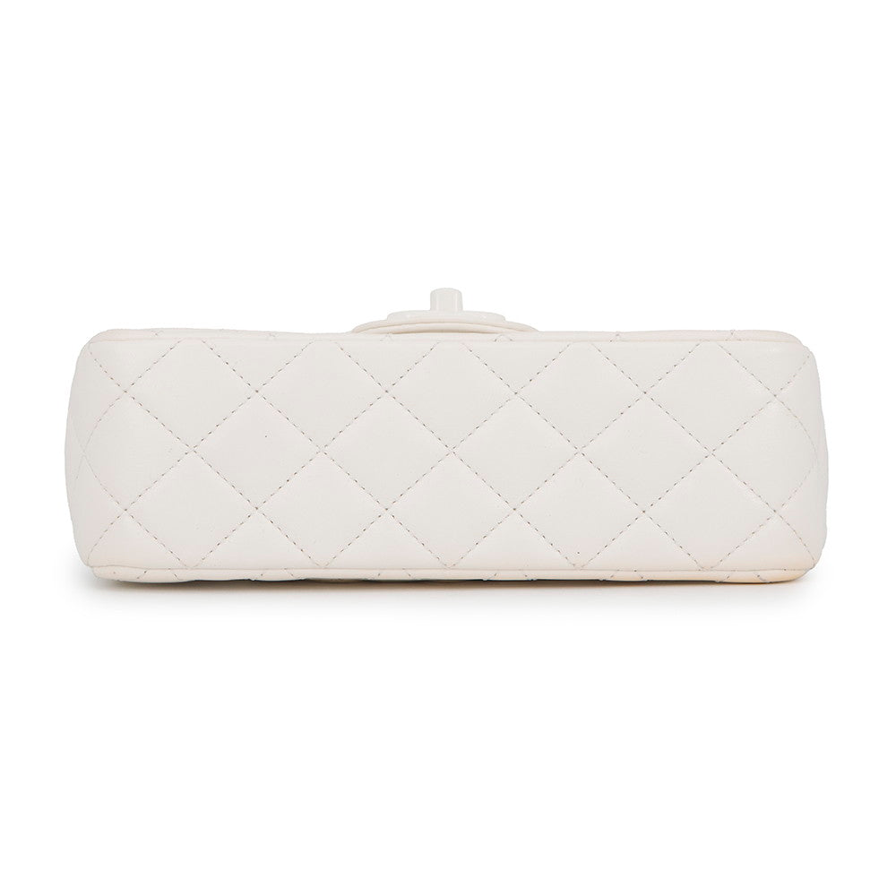 CHANEL Matelasse Top Handle Bag WhiteAS5243 Lambskin Size 20