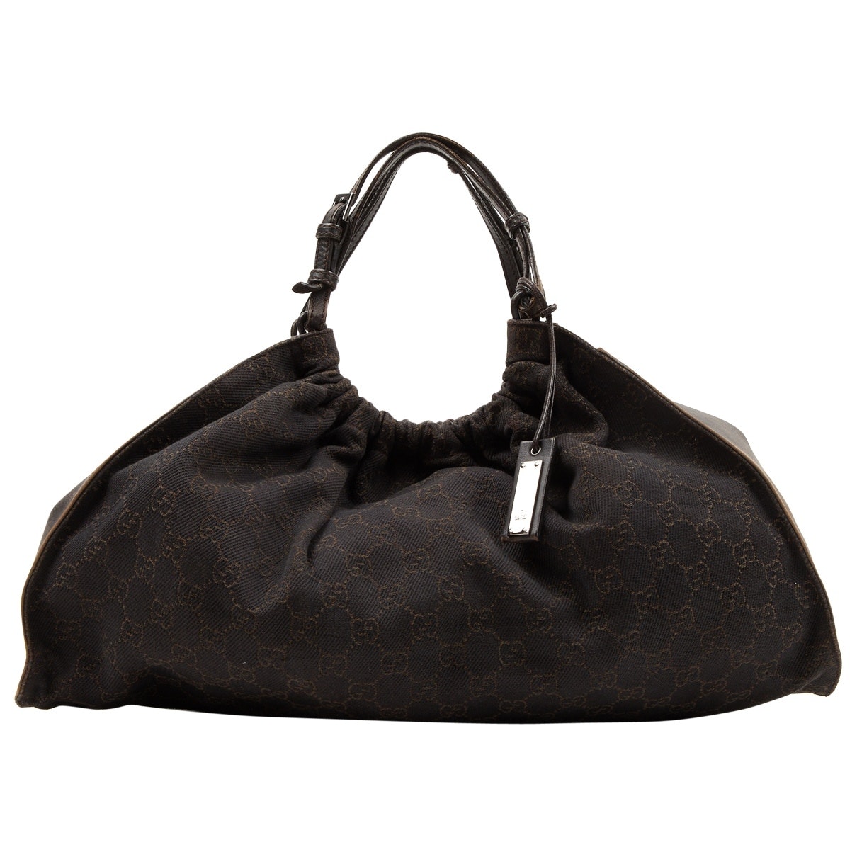 Gucci brown cloth handbag