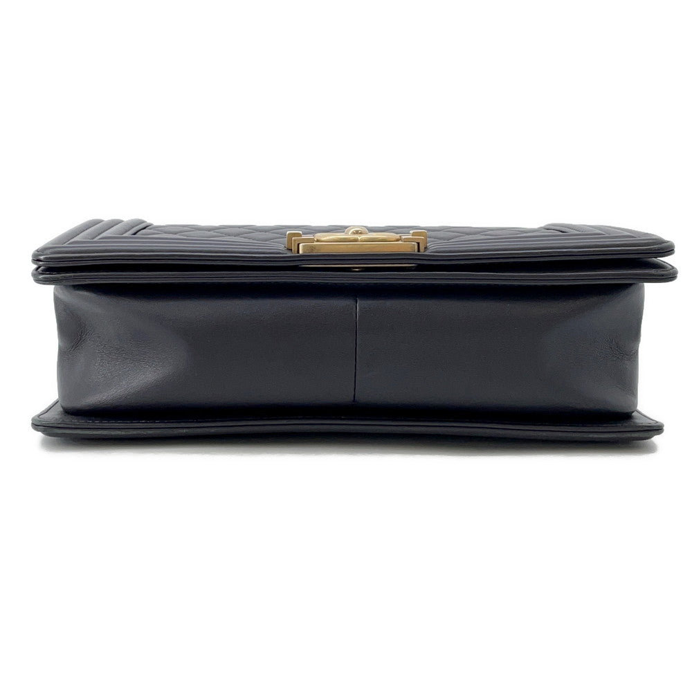 CHANEL Boy Chanel ChainShoulder Bag Dark GrayA67086 Lambskin