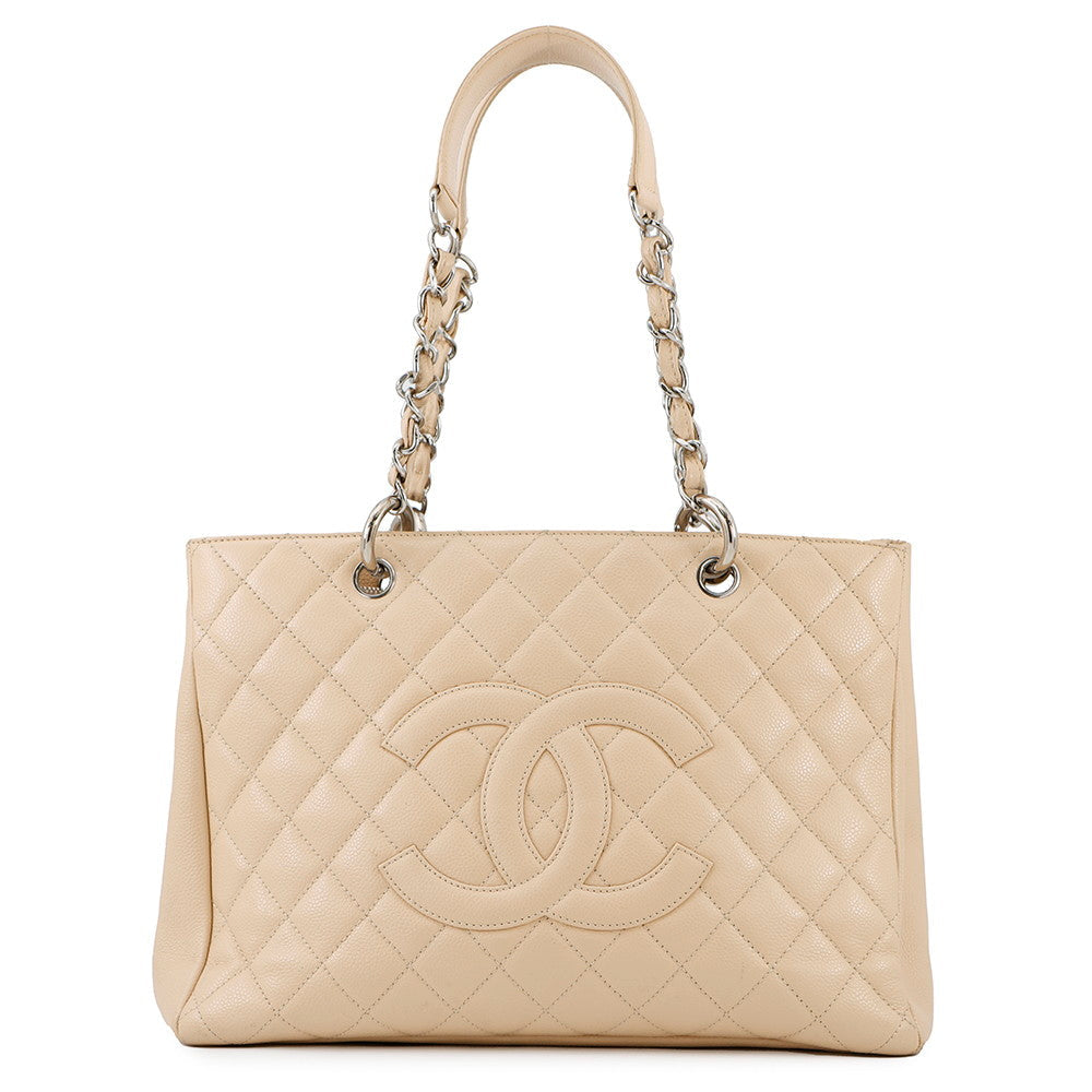 CHANEL GST tote BeigeA50995 Caviar Leather