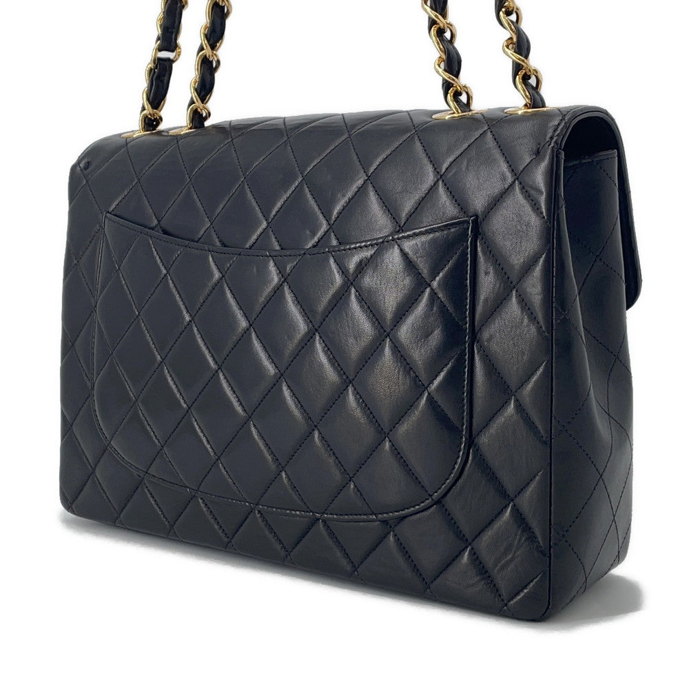 CHANEL Jumbo Matelasse ChainShoulder BlackA04412 Lambskin