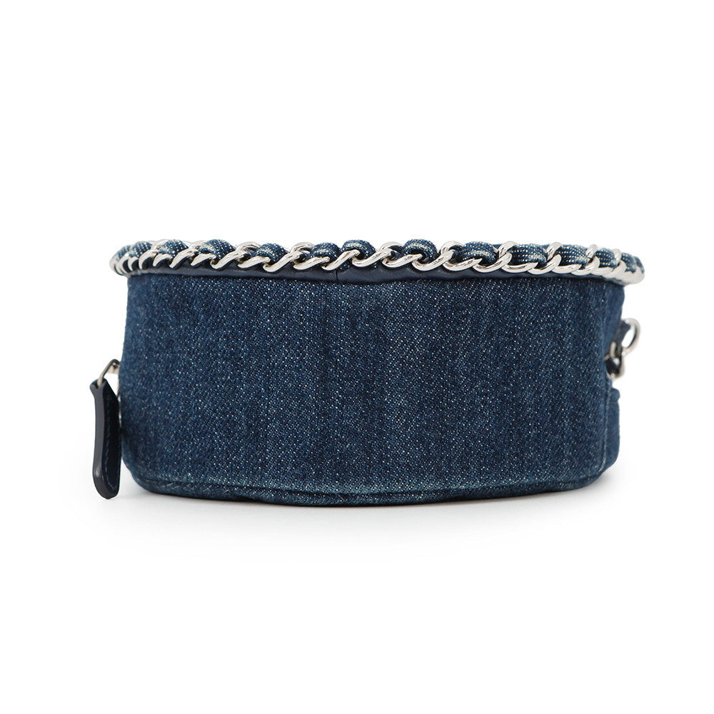 CHANEL Matelasse ChainShoulder Bag NavyAP0739 Denim
