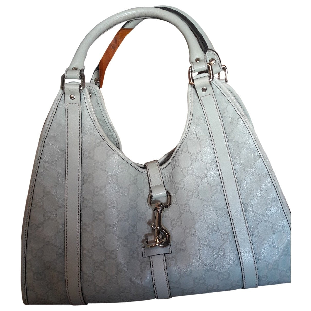 Gucci green leather handbag