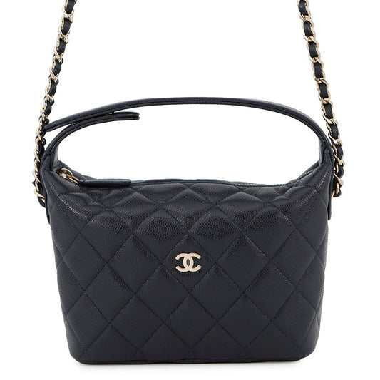 CHANEL Hobo ChainShoulder NavyAP4386 Caviar Leather