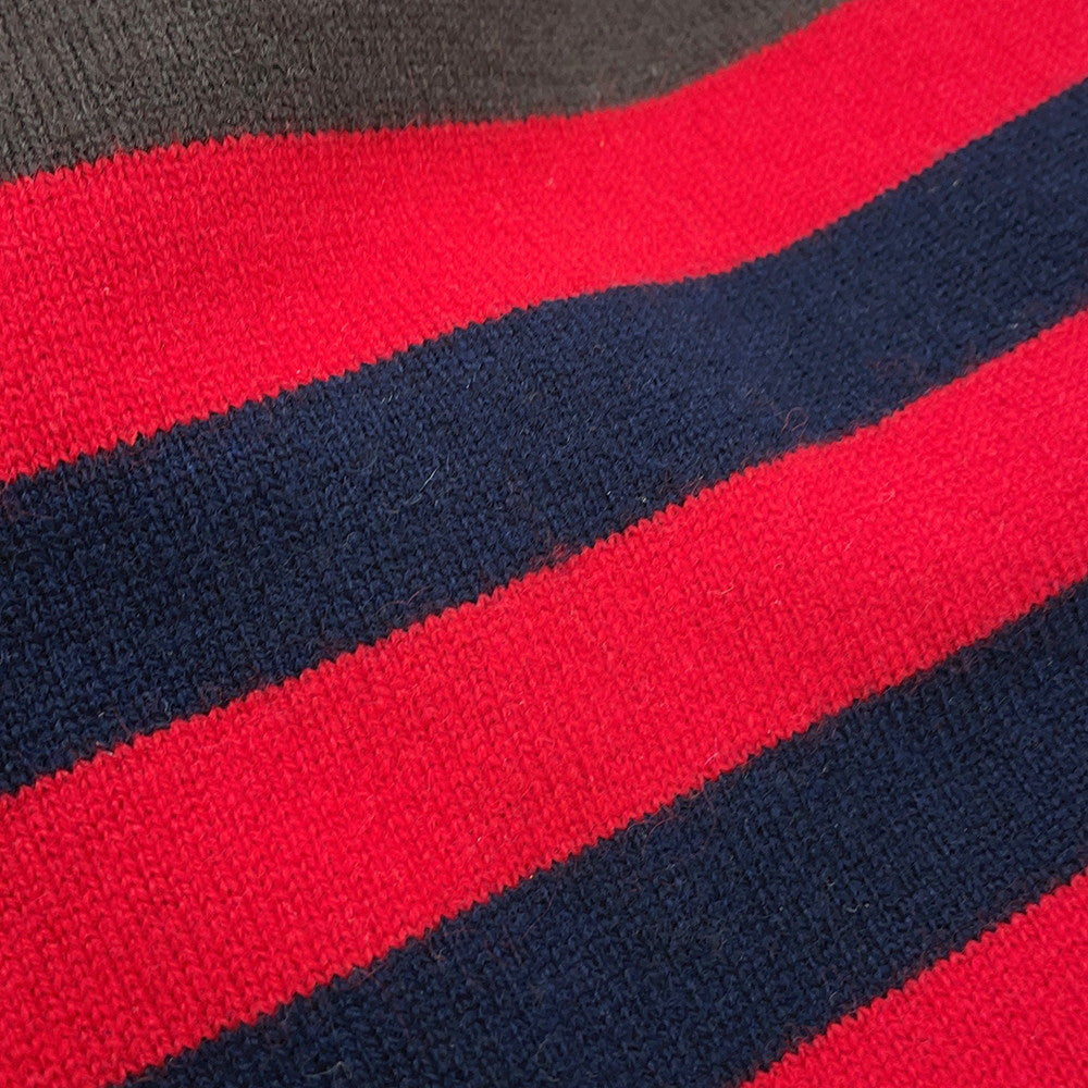 CHANEL CC Logo Scarf Brown/Gold/Red/NavyP36264 Cashmere95% Polyamide5%
