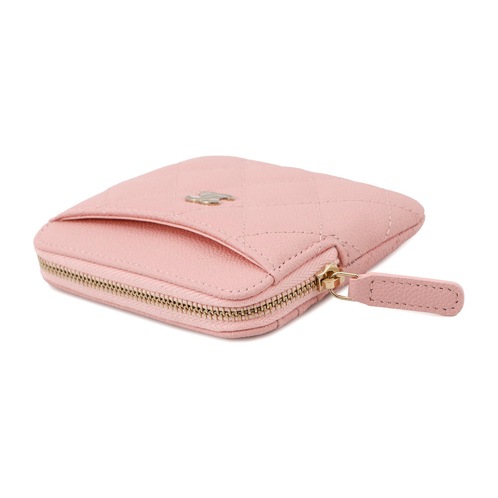 CHANEL Matelasse Coin purse PinkAP2061 Caviar Leather