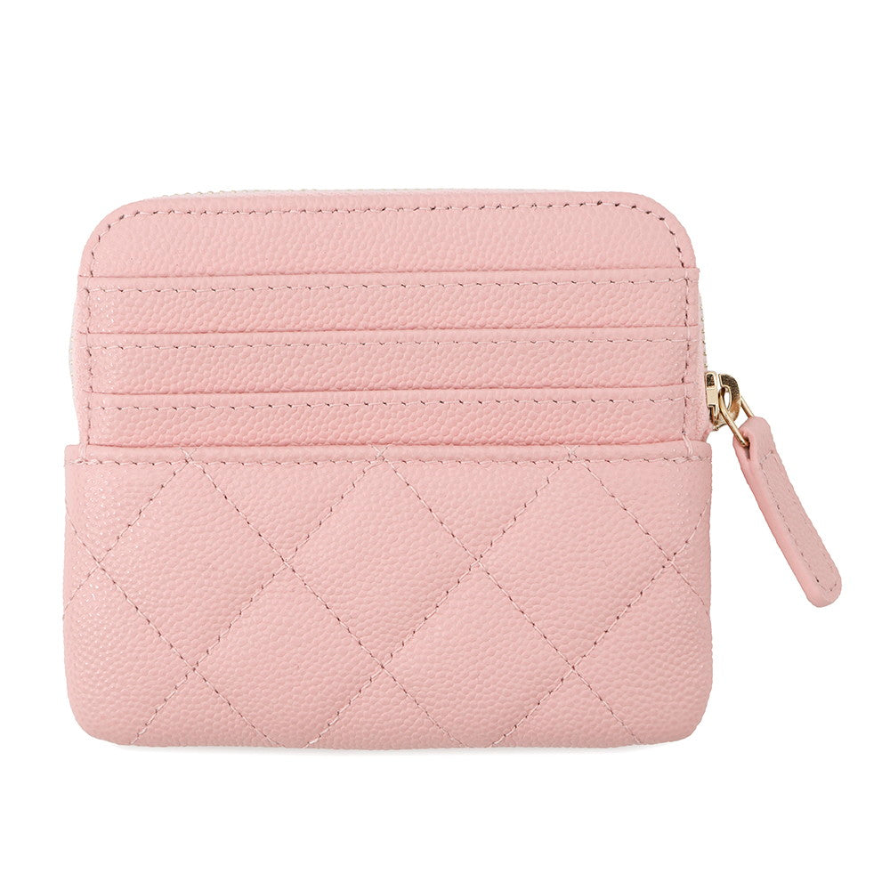 CHANEL Matelasse Coin purse PinkAP2061 Caviar Leather