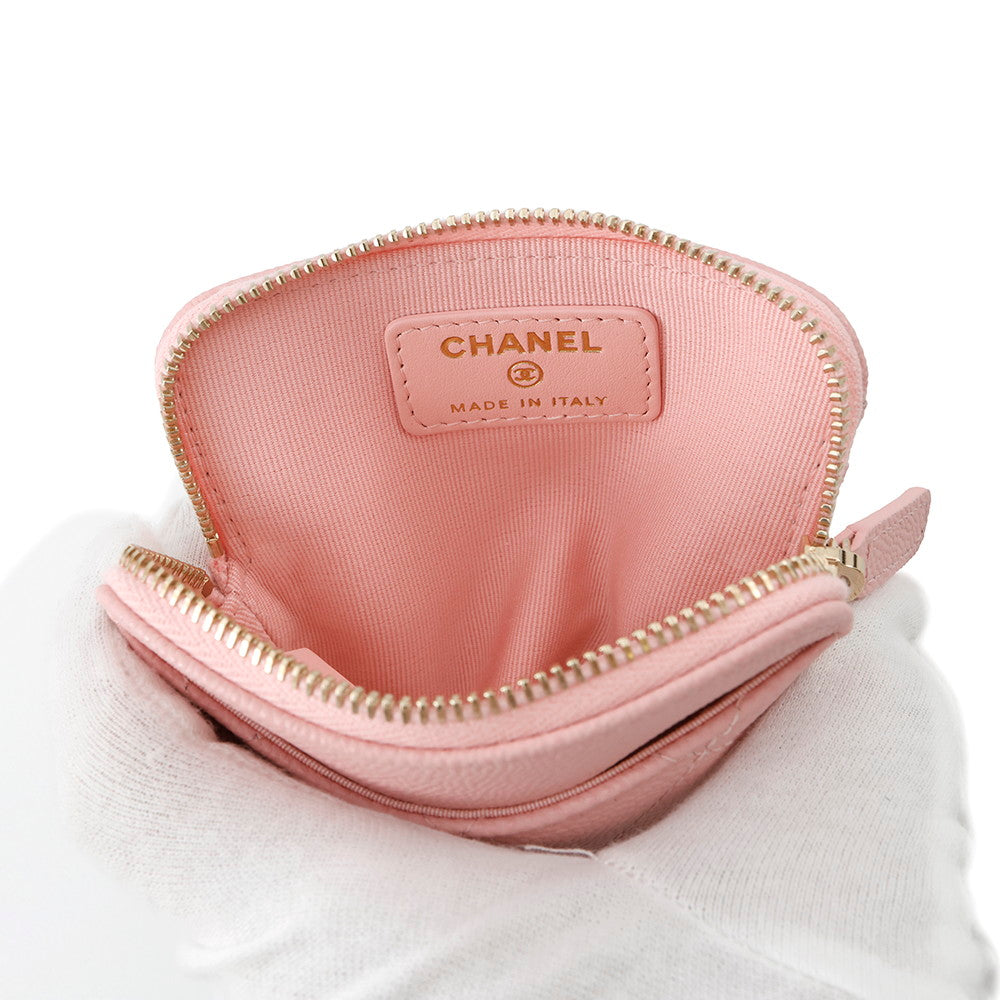 CHANEL Matelasse Coin purse PinkAP2061 Caviar Leather