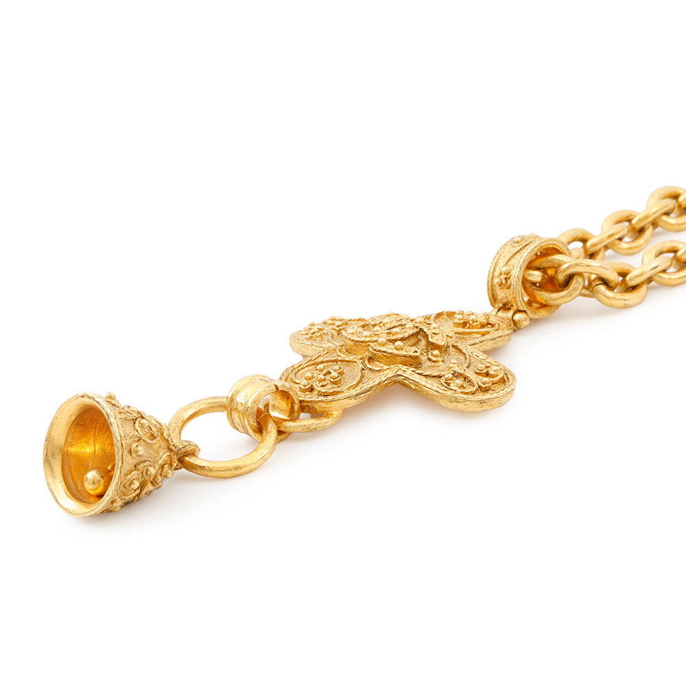 CHANEL Bell motif necklace Metal