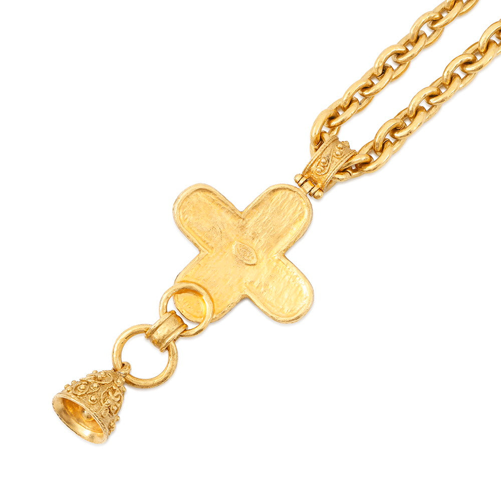 CHANEL Bell motif necklace Metal