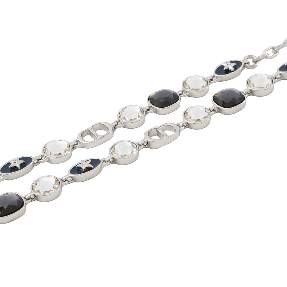 Dior Sterling Necklace Silver Metal color Stone