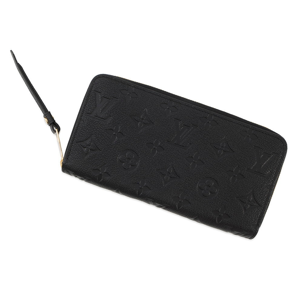 LOUIS VUITTON Zippy Wallet NoirM61864 Monogram Empreinte Leather