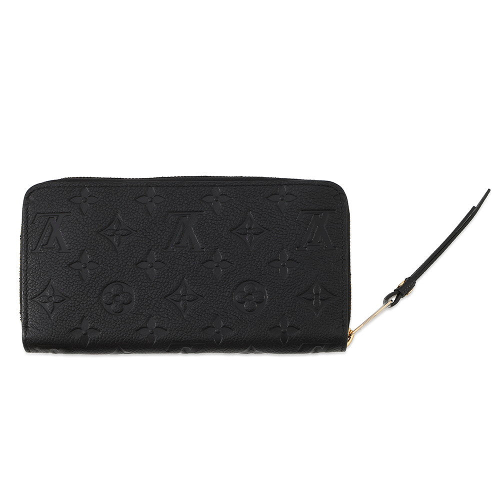 LOUIS VUITTON Zippy Wallet NoirM61864 Monogram Empreinte Leather