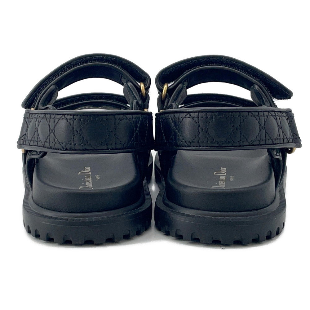 Dior Dior Act Sandals Black Leather Size 35H