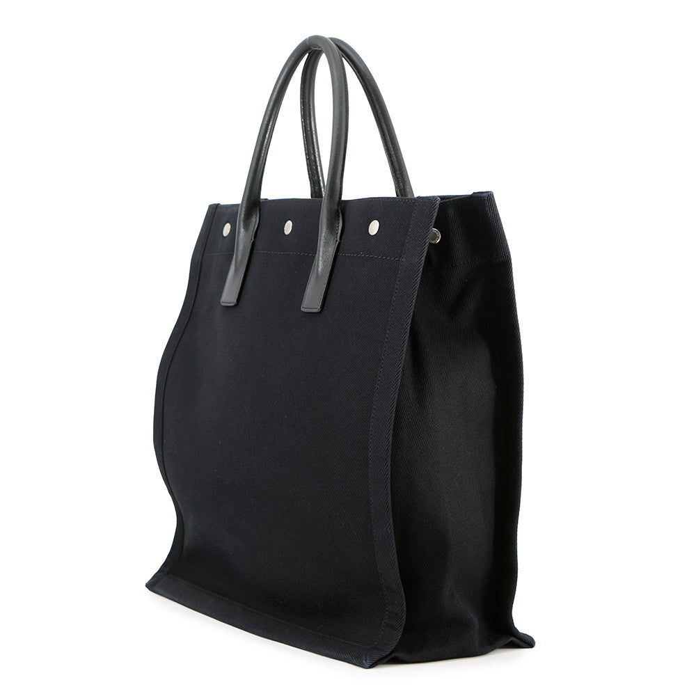 SAINT LAURENT PARIS Rive Gauche Tote Black632539 Canvas Leather