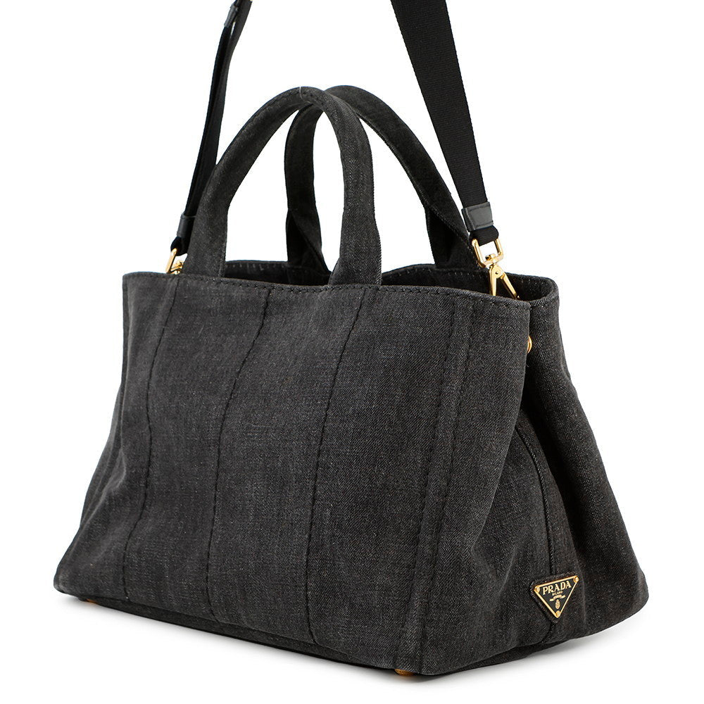 PRADA Canapa BlackB2642B Denim