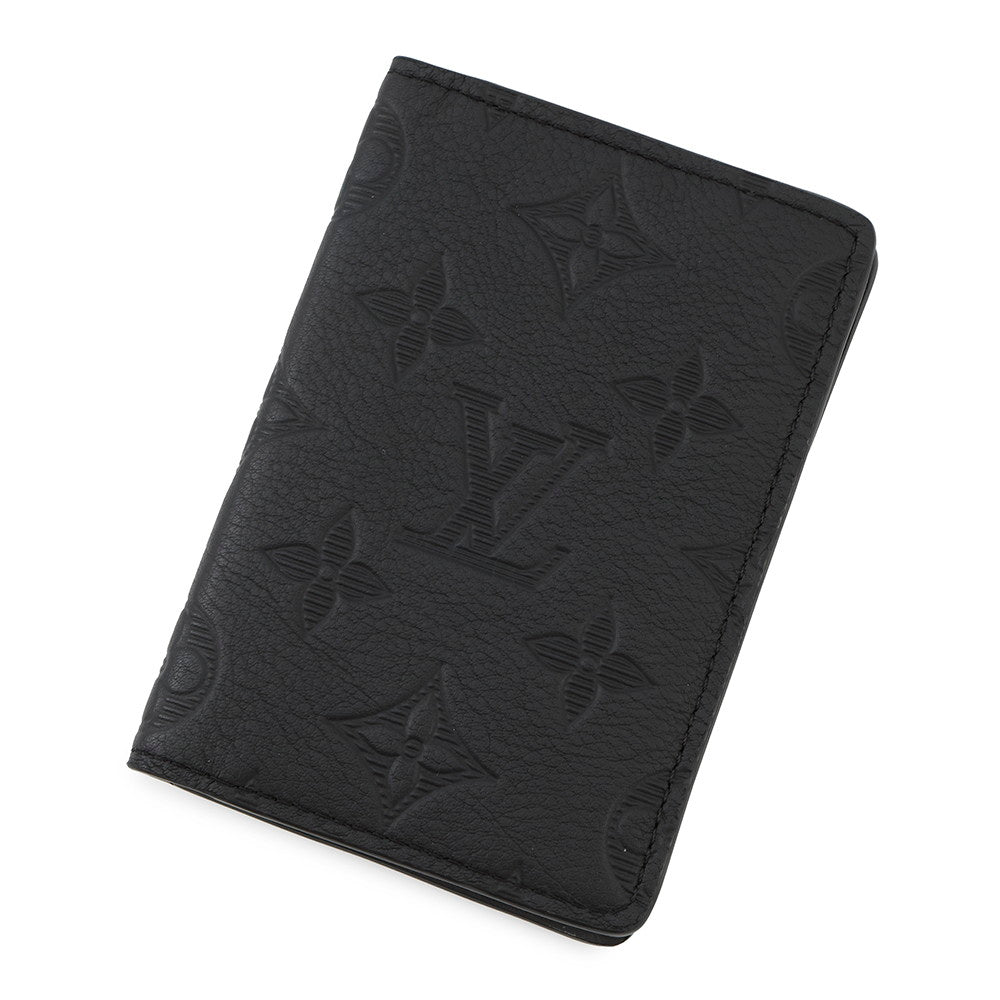 LOUIS VUITTON Organizer De Poch NoirM69044 Monogram?Taurillon