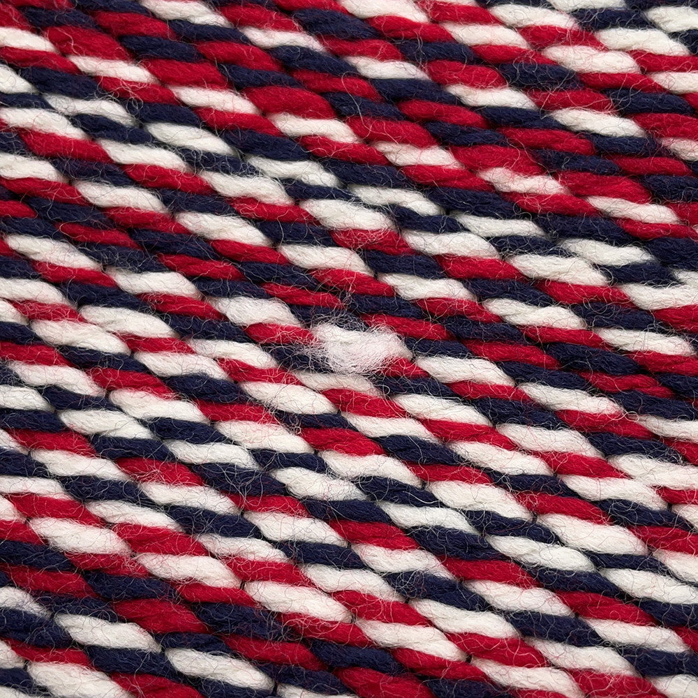 CHANEL CC Logo CHANEL Logo Scarf Navy/Red/White Wool 94% Silk6%