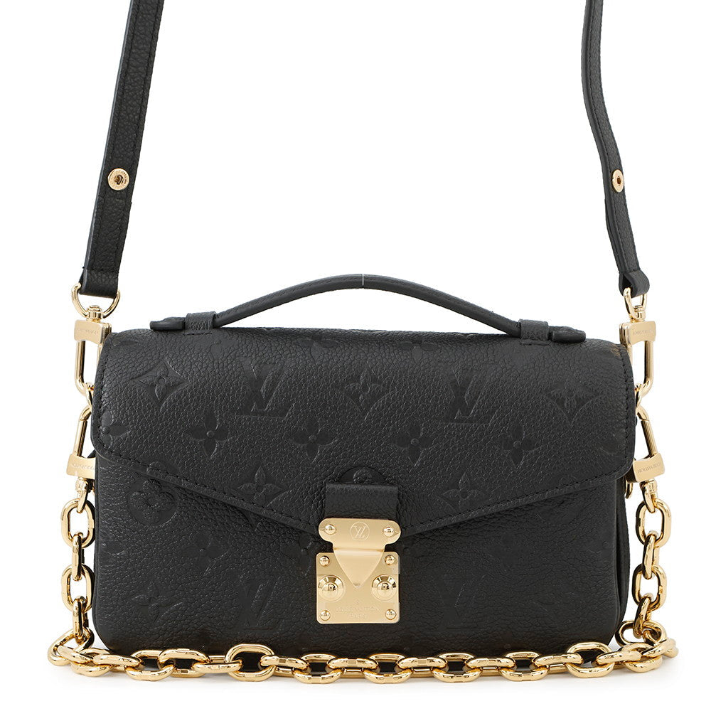 LOUIS VUITTON Pochette Metis EW NoirM46595 Monogram Empreinte Leather