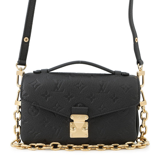 LOUIS VUITTON Pochette Metis EW NoirM46595 Monogram Empreinte Leather