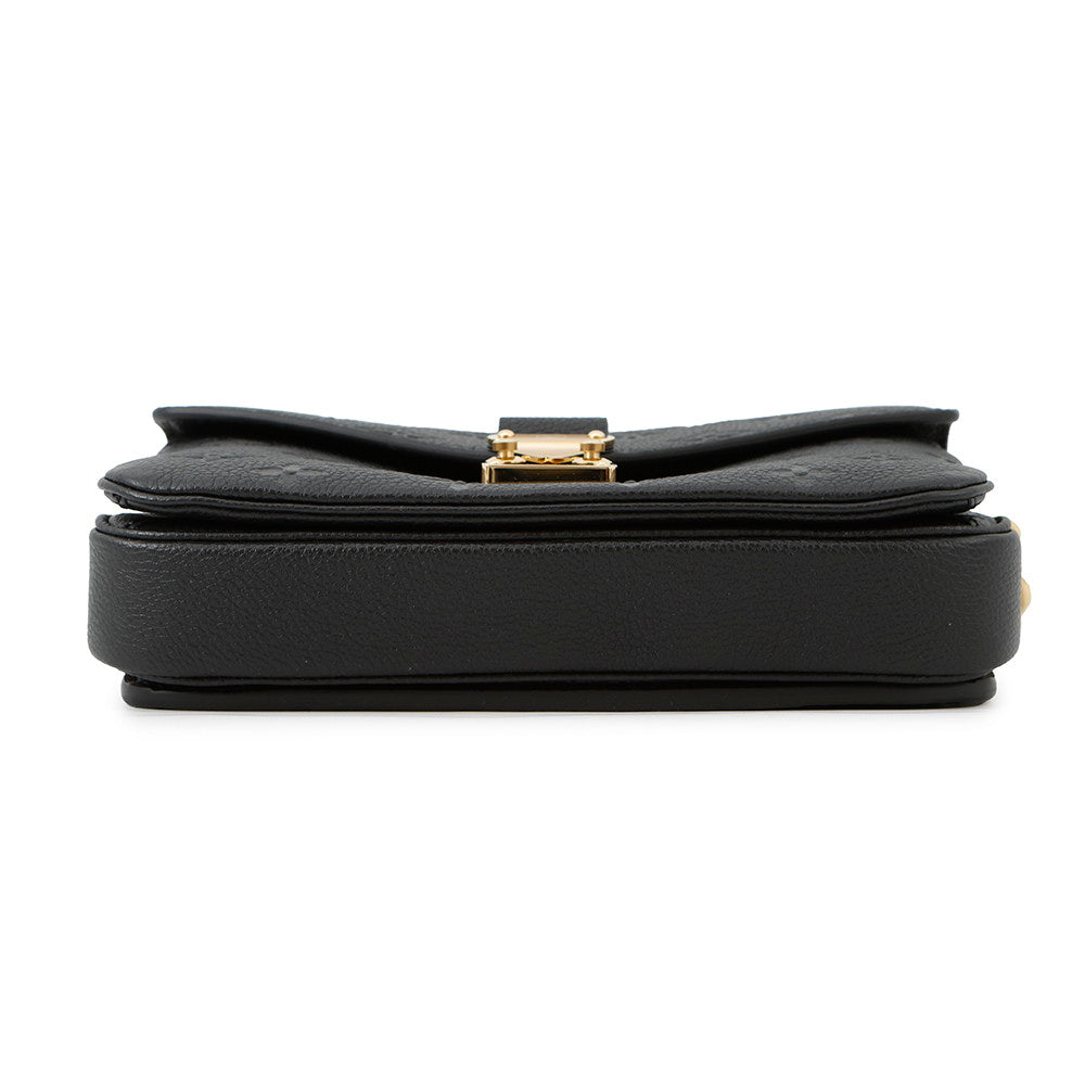 LOUIS VUITTON Pochette Metis EW NoirM46595 Monogram Empreinte Leather
