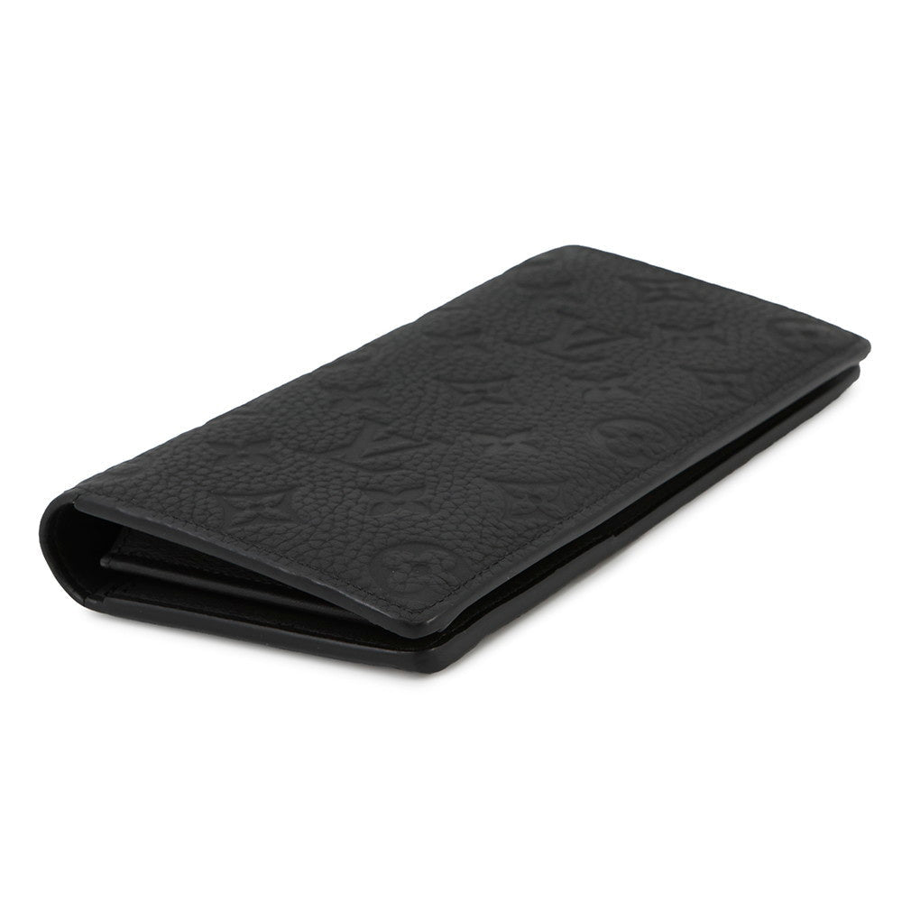 LOUIS VUITTON Portefeuille Brazza NoirM69038 Taurillon Leather/Monogram?Pattern