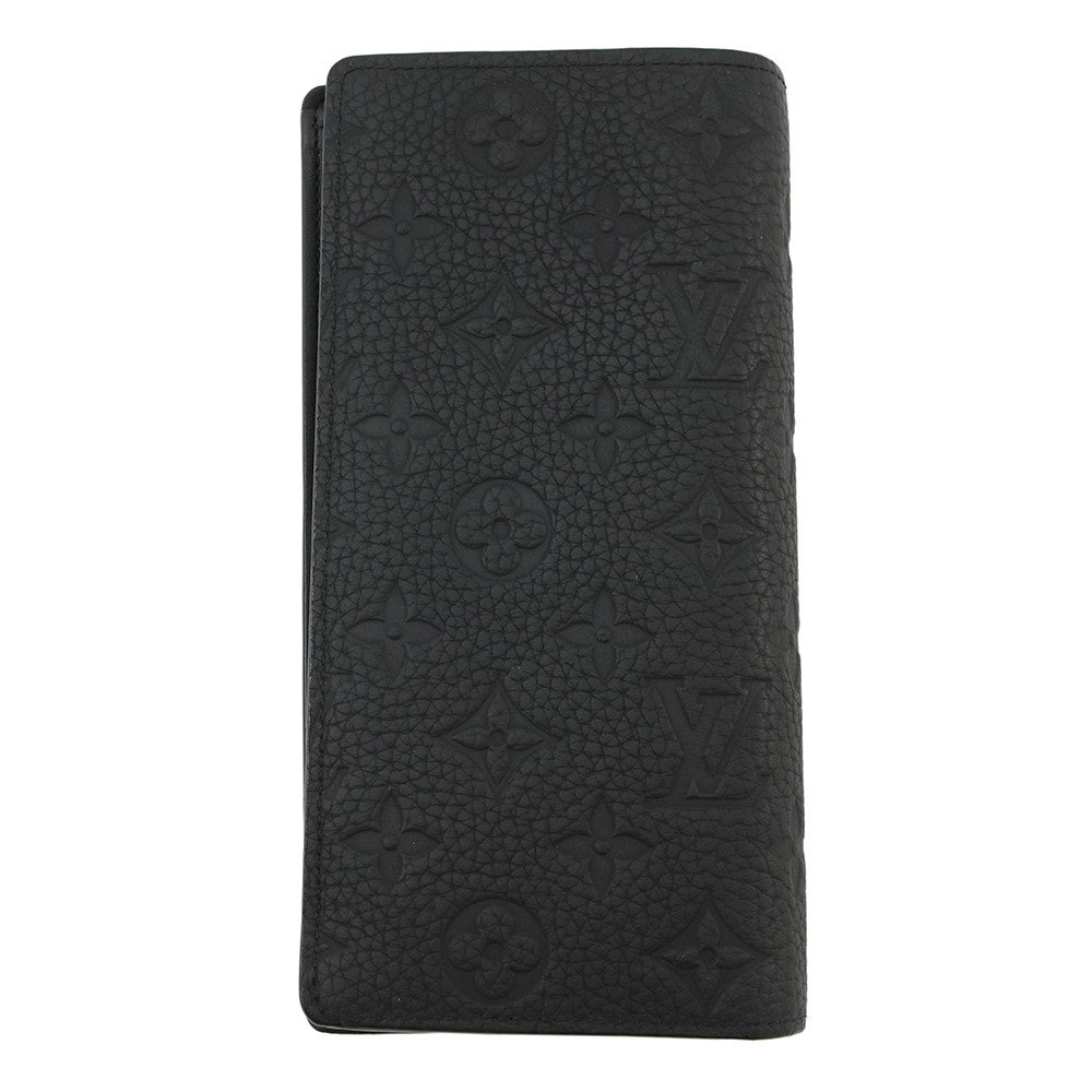 LOUIS VUITTON Portefeuille Brazza NoirM69038 Taurillon Leather/Monogram?Pattern