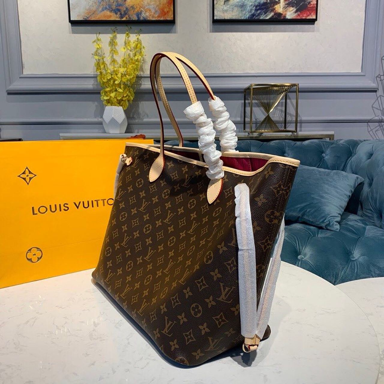 Top Quality Neverfull GM Tote Bag Monogram Canvas Pivoine Pink For Women, WoHandbag, Shoulder Bags 15.7in/39cm Top Quality M41180