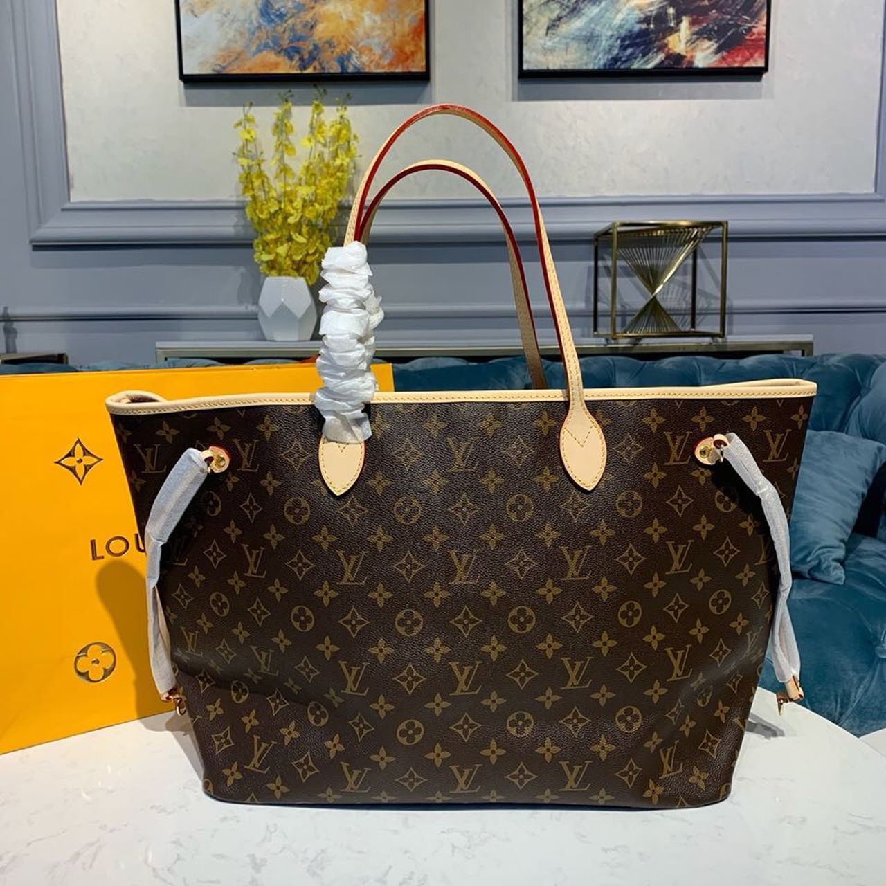 Top Quality Neverfull GM Tote Bag Monogram Canvas Pivoine Pink For Women, WoHandbag, Shoulder Bags 15.7in/39cm Top Quality M41180