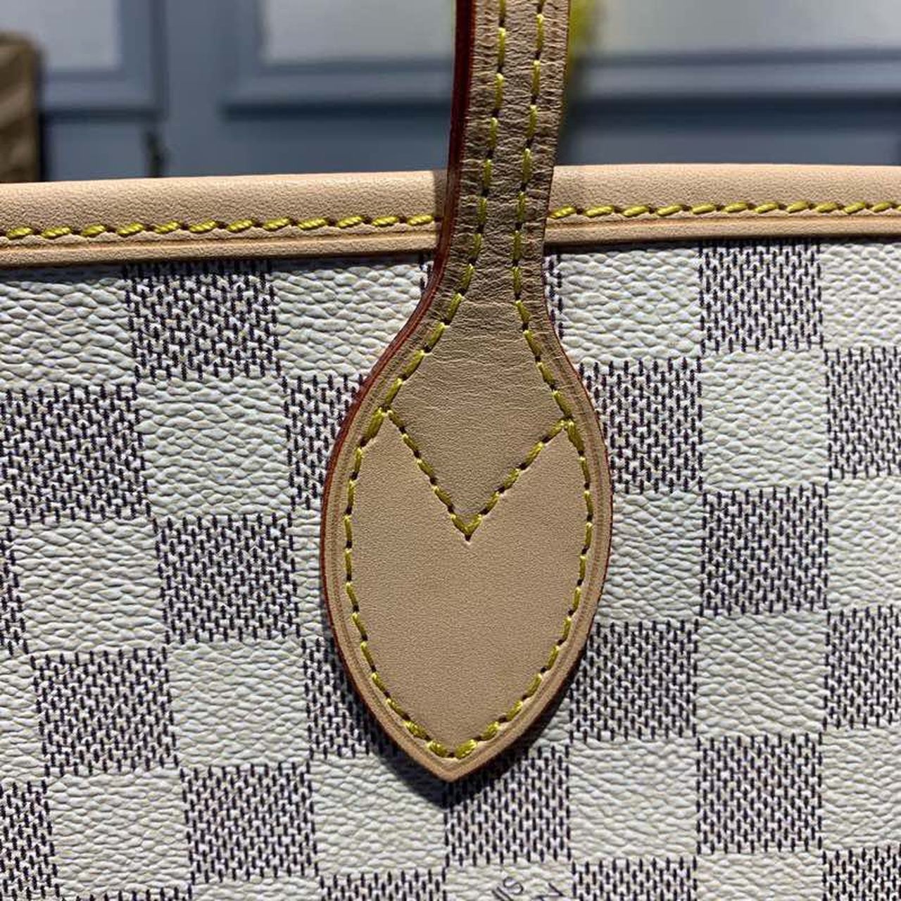 Top Quality Neverfull GM Tote Bag Damier Azur Canvas Rose Ballerine Pink For Women,  Shoulder Bags 15.4in/39cm Top Quality N41604