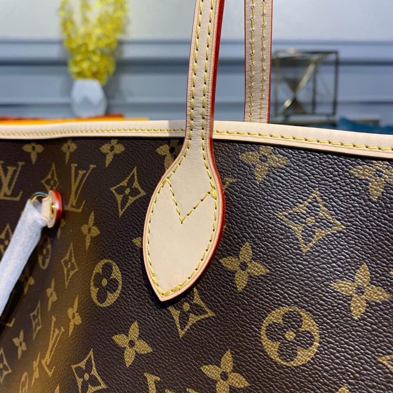 Top Quality Neverfull GM Tote Bag Monogram Canvas Red For Women, Womens Handbags, Shoulder Bags 15.7in/40cm Top Quality M41181