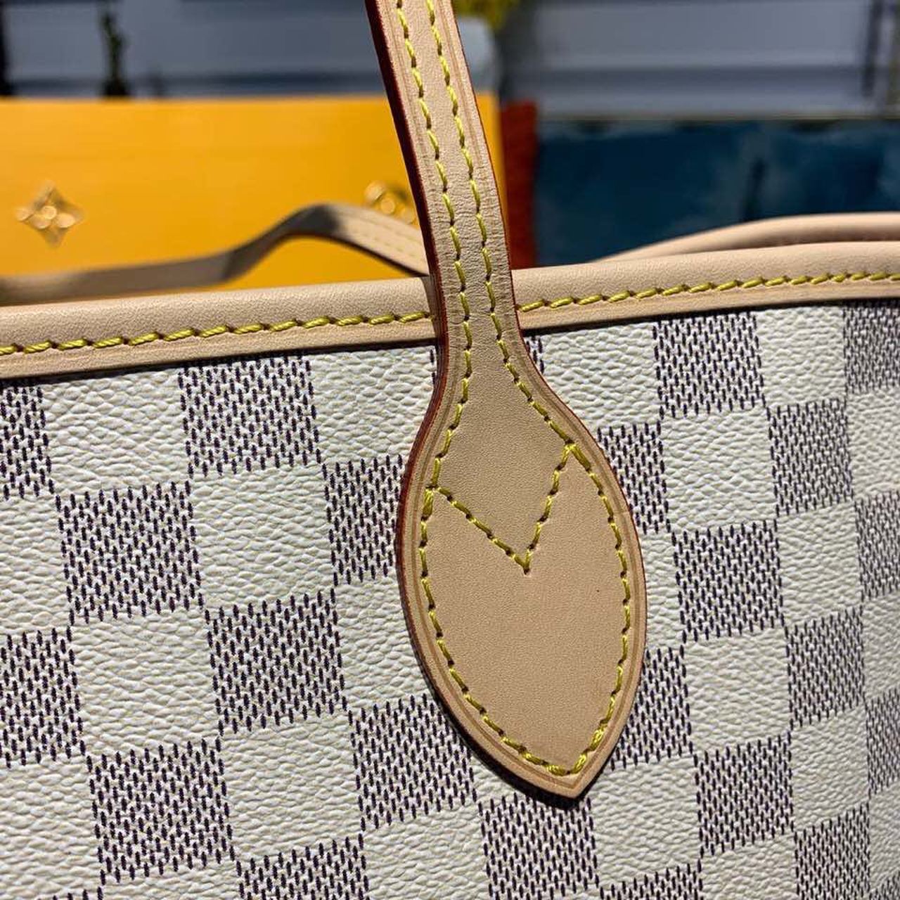 Top Quality Neverfull MM Tote Bag Damier Azur Canvas Rose Ballerine Pink For Women, WoBags, Shoulder Bags 12.2in/31cm Top Quality N41605