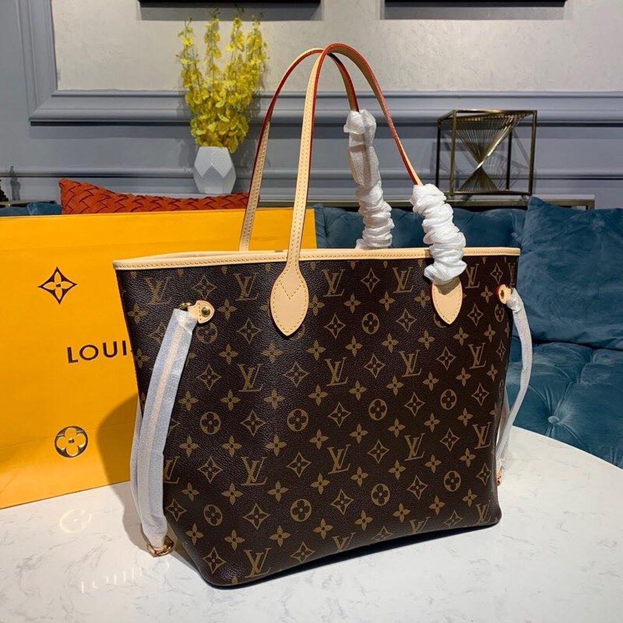 Top Quality Neverfull MM Tote Bag Monogram Canvas Cerise Red For Women,  Shoulder Bags 12.2in/31cm Top Quality M41177