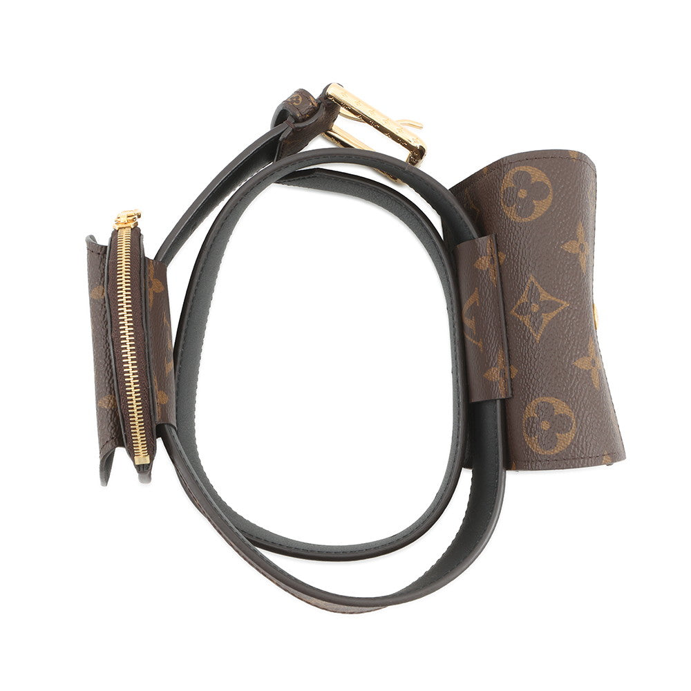 LOUIS VUITTON Belt?Daily Multi Pocket Size 80/32 BrownM0236W Monogram