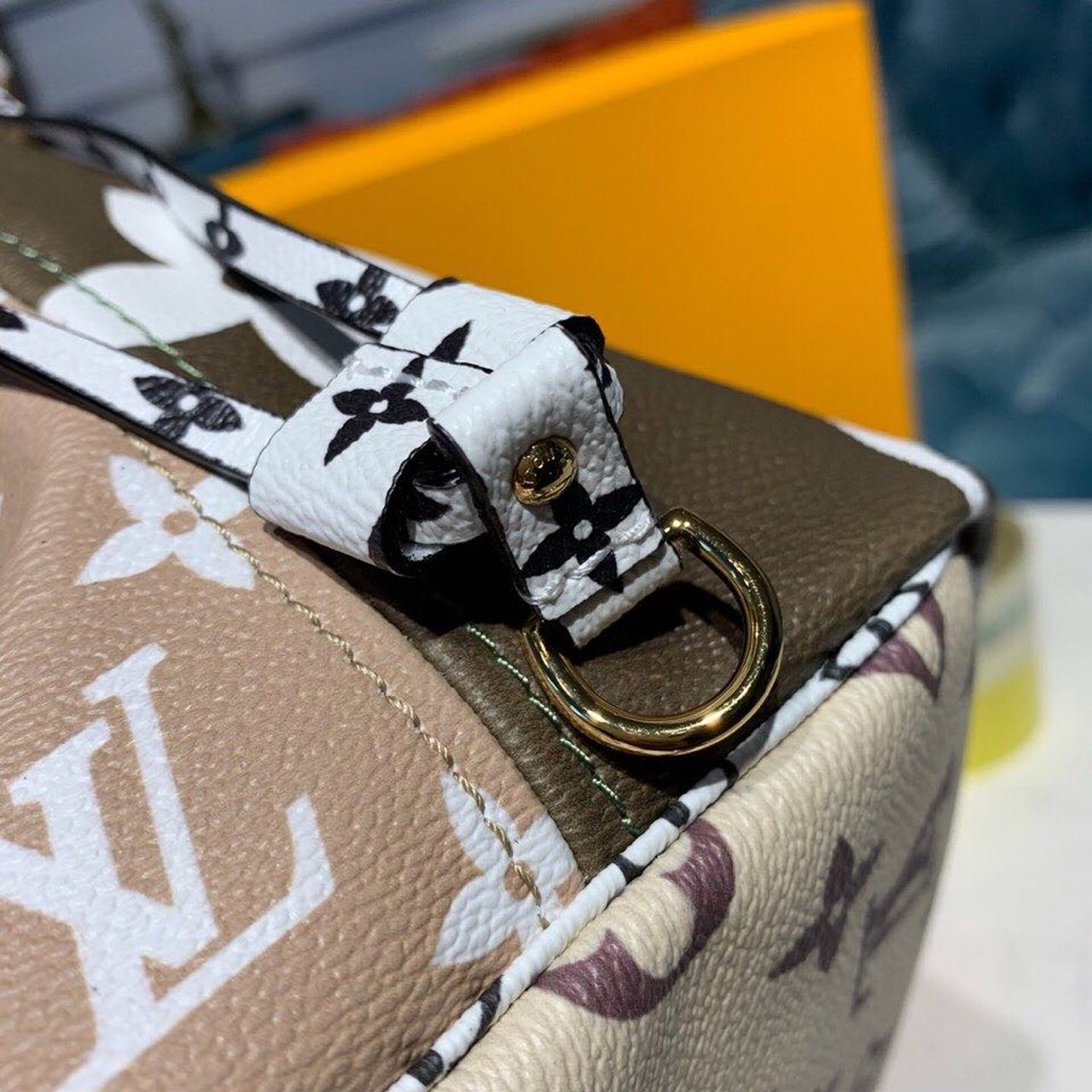 Top Quality Neverfull MM Tote Bag Monogram Canvas Khaki/Beige For Women,  Shoulder Bags 12.2in/31cm Top Quality M44568