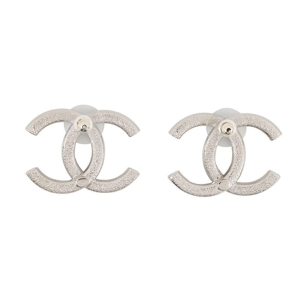 CHANEL CC Logo Earrings SilverABE250 Metal