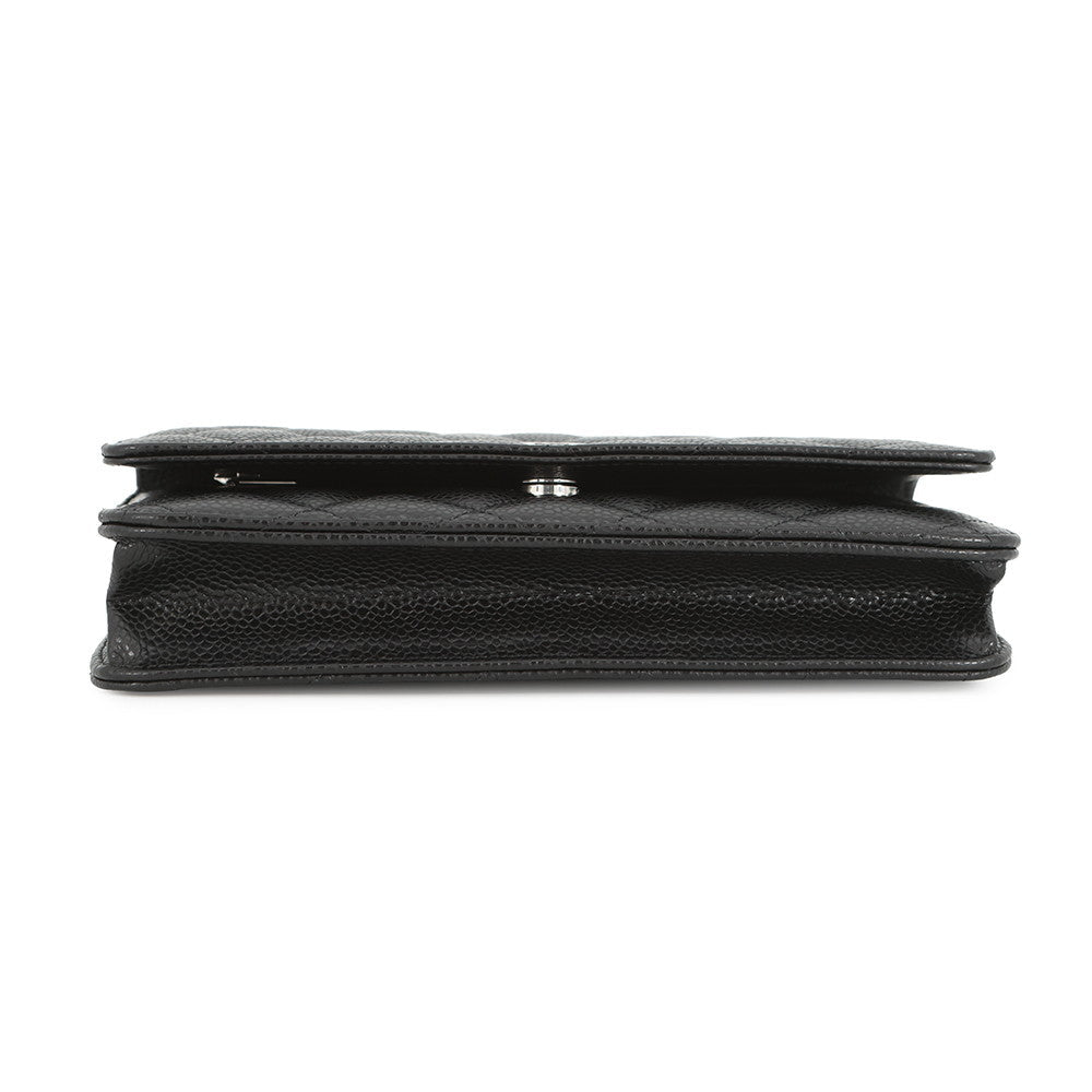 CHANEL Matelasse Chain wallet BlackAP0250 Caviar Leather
