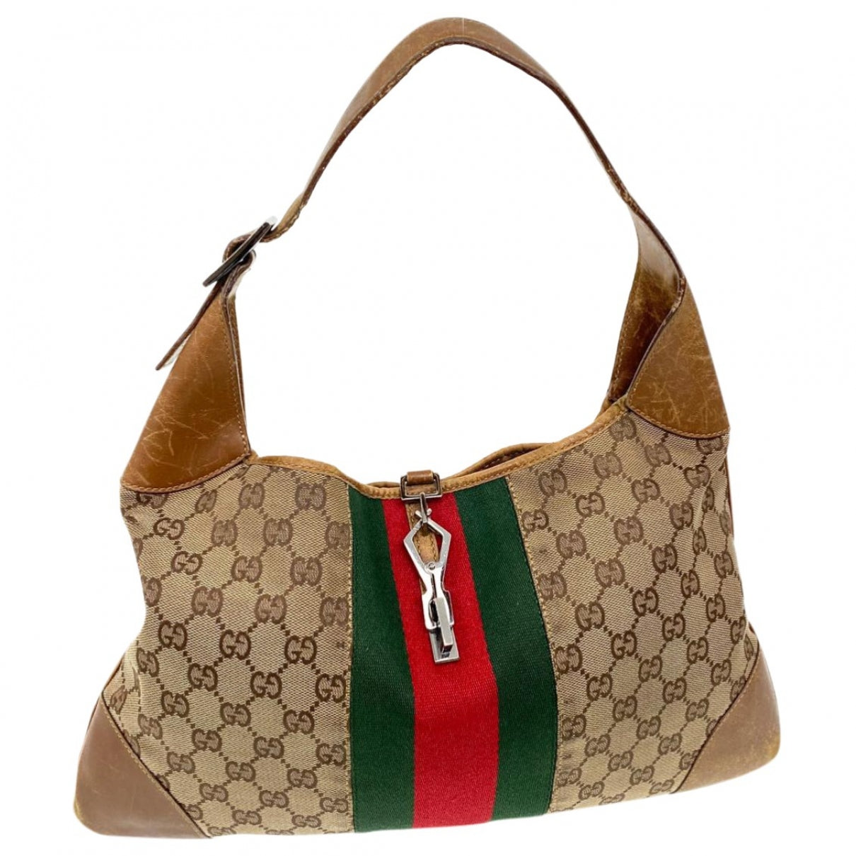 Gucci  Beige Cloth Handbag