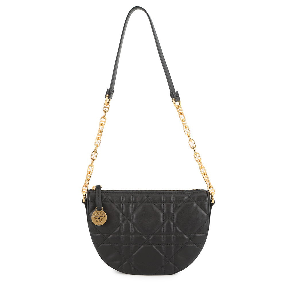 Dior Dior Star Macrocannage One Shoulder Bag BlackS3206UDBB Lambskin Faux Pearl