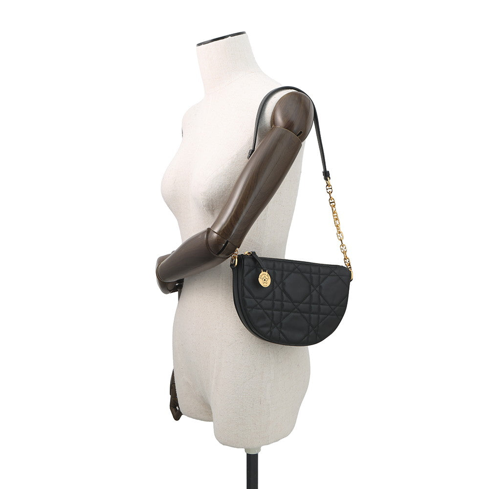 Dior Dior Star Macrocannage One Shoulder Bag BlackS3206UDBB Lambskin Faux Pearl