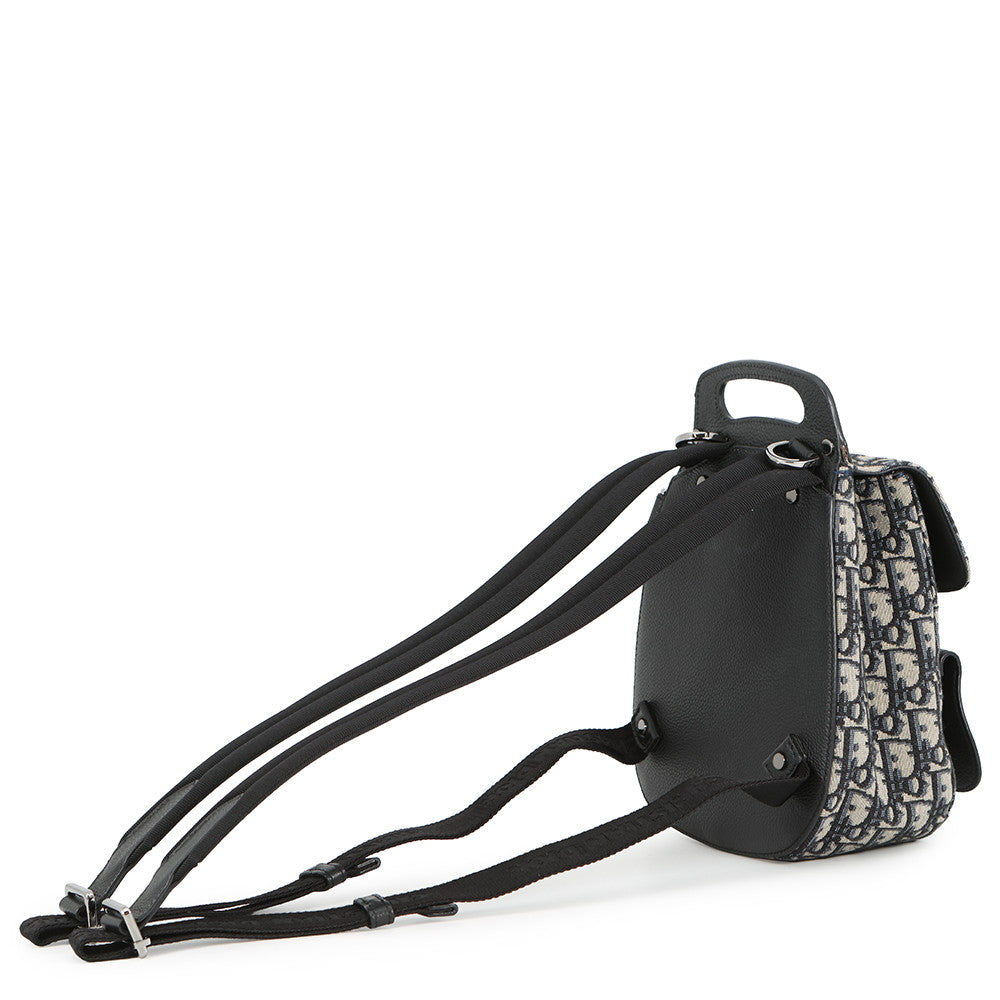 Dior Gallop Oblique Jacquard Backpack Beige/Black1ADBA011YKY Canvas Leather