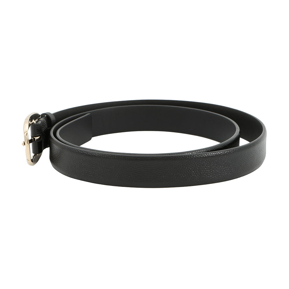 CHANEL CC Logo Belt BlackAAB177 Leather Size 80/32