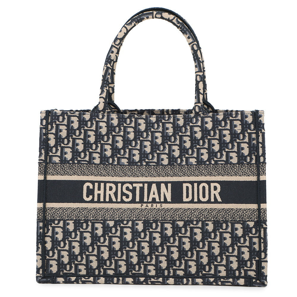 Dior Book tote Blue/EcruWhiteM1296ZRIW_M828 Canvas Size Medium
