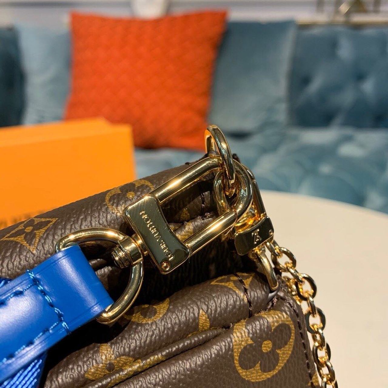 Top Quality Multi Pochette Accessoires Monogram Canvas Blue For Women,  Shoulder And Crossbody Bags 9.4in/24cm Top Quality