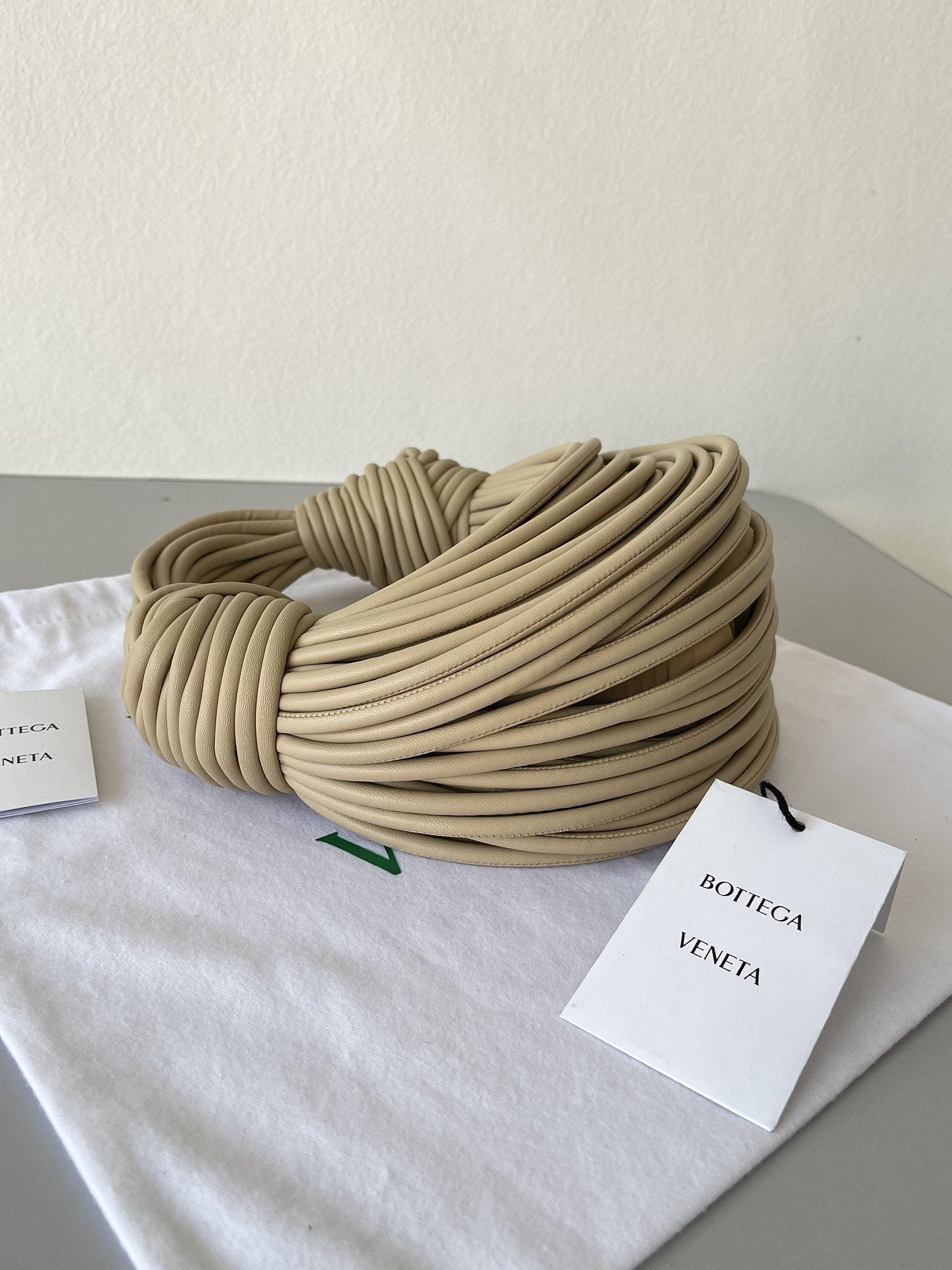 Top Quality Double Knot Beige, For Women, Bags 9.8in/25cm 680934V1H109776