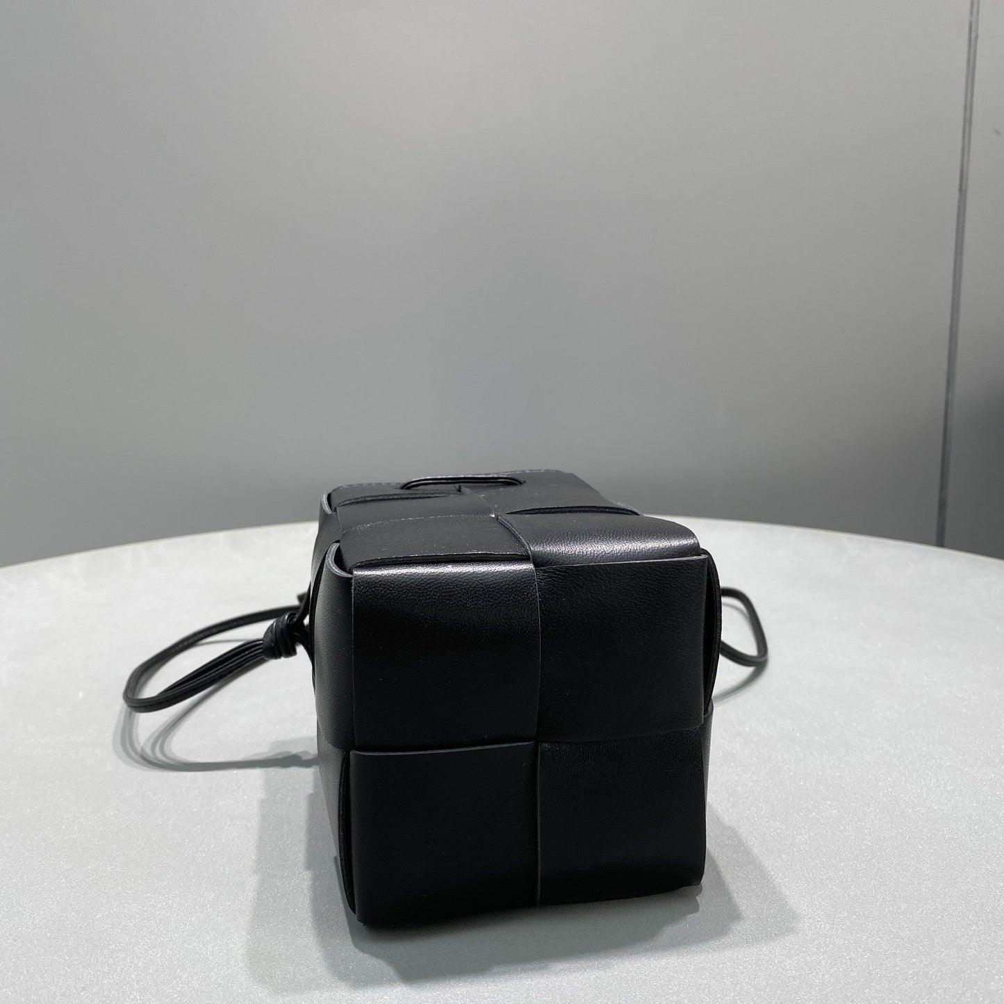Top Quality Mini Cassette Bucket Bag Black, For Women, Bags 5.5in/14cm 680217VCQC48425