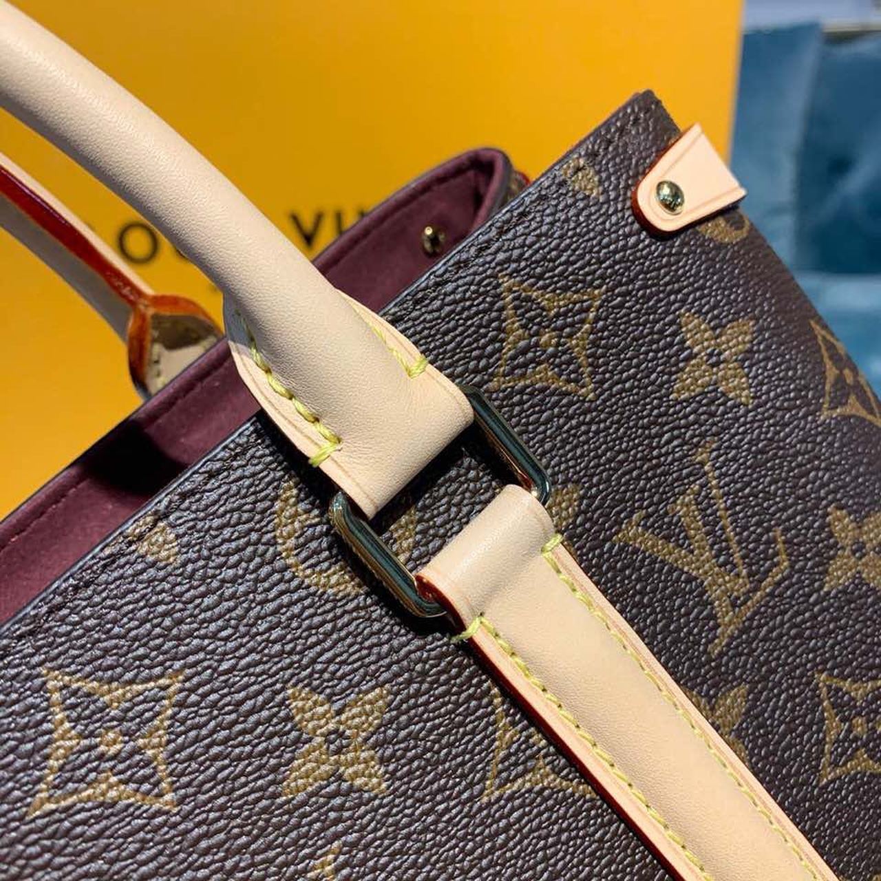 Top Quality Open BB Bag 27cm Monogram Canvas Spring/Summer Collection M44576 Brown