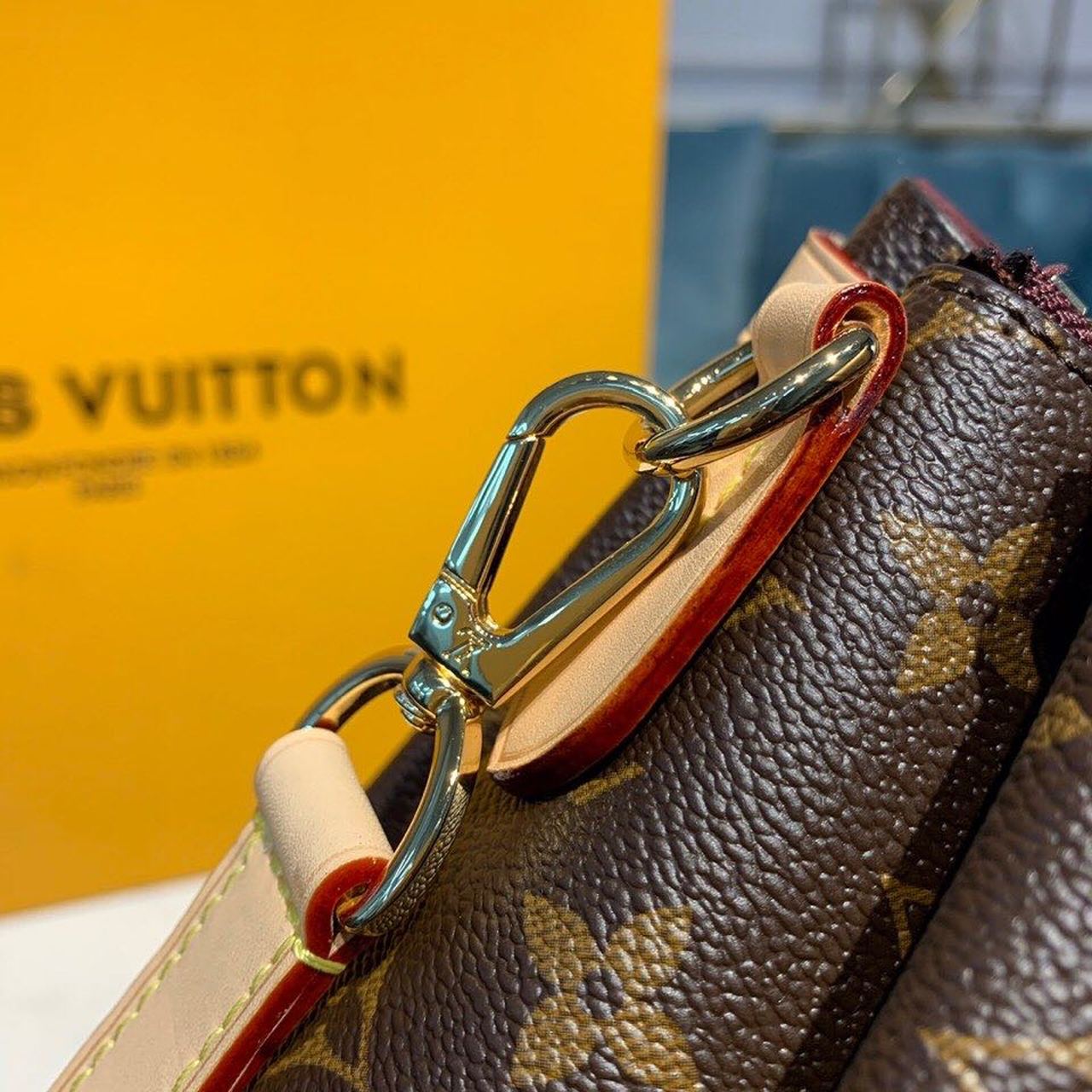 Top Quality Open BB Bag 27cm Monogram Canvas Spring/Summer Collection M44576 Brown