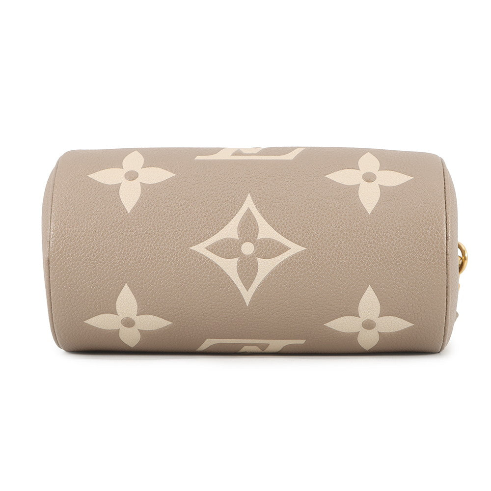 LOUIS VUITTON Papillon BB Tourterelle ClaimsM46031 Bicolor Monogram Empreinte Leather