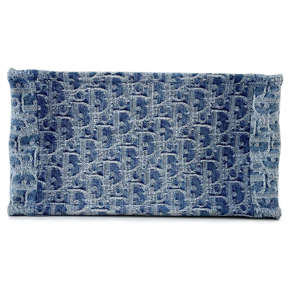 Dior Oblique Jacquard Book Tote BlueM1265ZEGC_M49E Denim Size Small